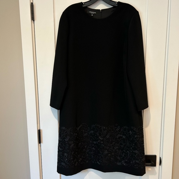 Lafayette 148 New York Corbin Embroidered Emory Cloth Dress - Picture 6 of 7